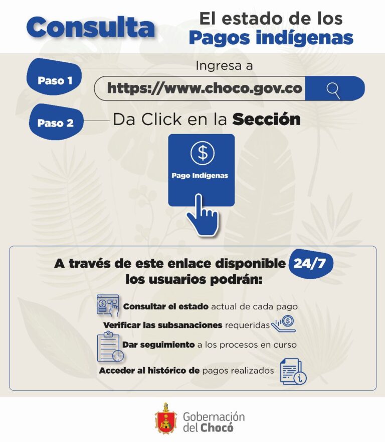 Gobernación del Chocó estrena sistema de seguimiento a pagos indígena.