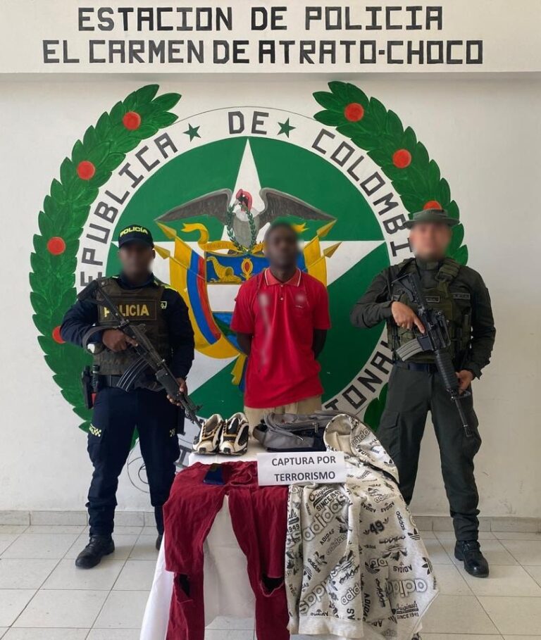 Capturado el autor del ataque explosivo contra la casa del alcalde del Carmen de Atrato