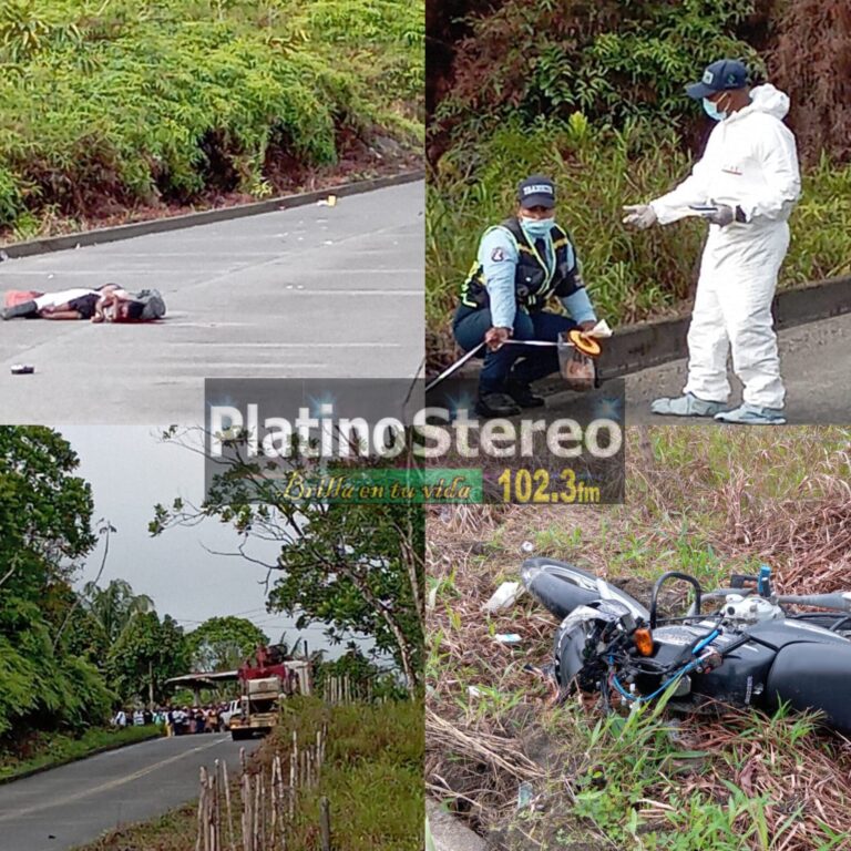 Dos muertos en accidente entre Istmina y el Dos