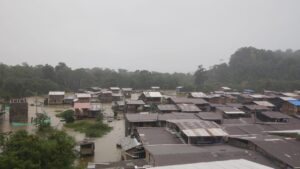 Comunidades del Medio Baudó, afectadas por las lluvias.