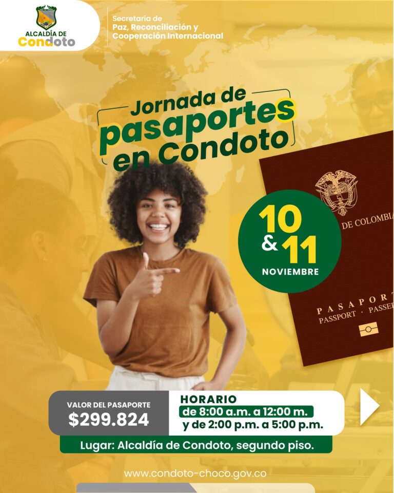 Jornada de expedición de pasaportes en Condoto.