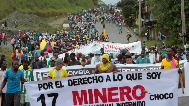 Sector minero del Chocó anuncia movilización en Las Ánimas y advierte posible paro indefinido después de Semana Santa